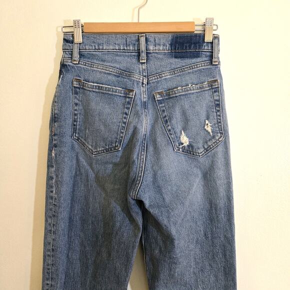 Abercrombie & Fitch 90s Straight Ultra High Rise Crossover Jeans 27L Curve Love - Picture 4 of 8